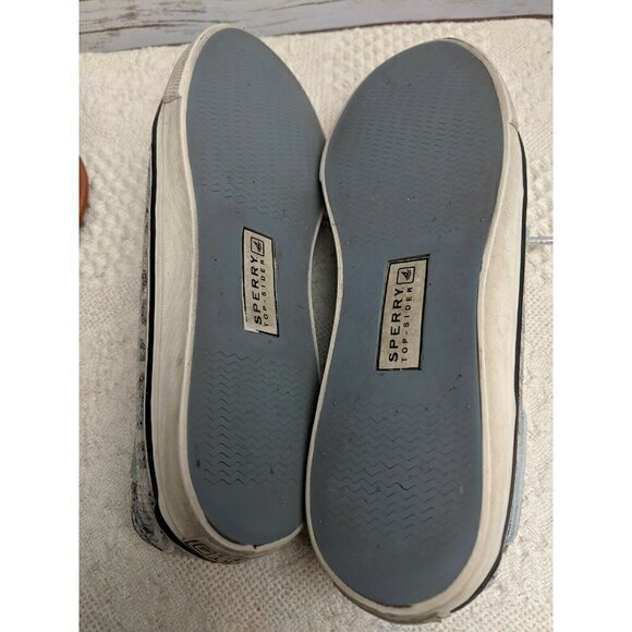 Sperry Women's Top Sider Boat Shoe Animal Print Sequins Loafers Size 6.5 M - Picture 9 of 11